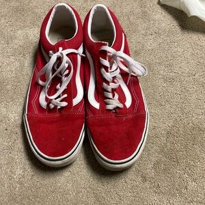 Red size 12 vans for sale gently used